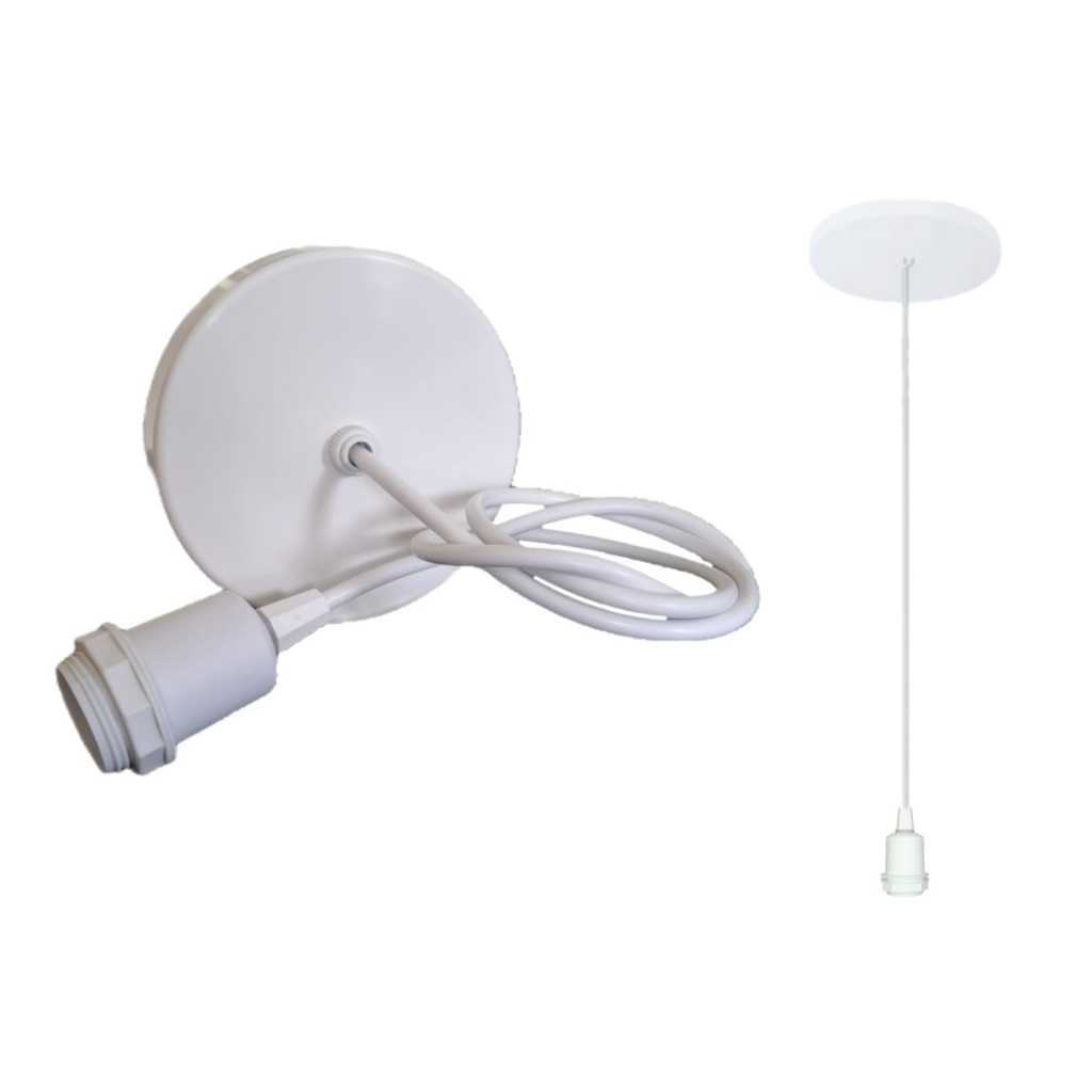 LUMINARIA LUSTRE PENDENTE SOQUETE COM ROSCA PARA CUPULA ABAJOUR QUARTO SALA COZINHA AREA INTERNA em Oferta na Shopee