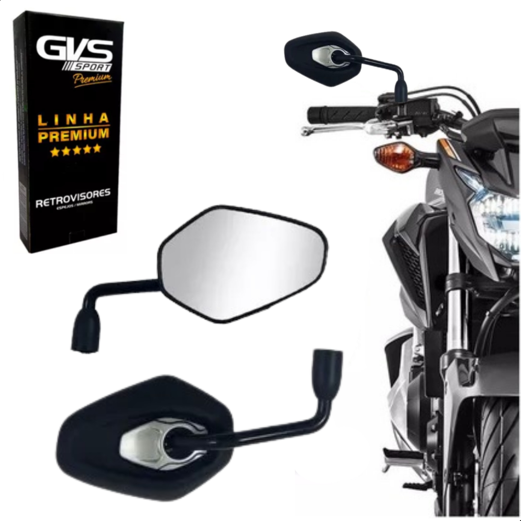 Retrovisor Tiger 1200 Rebaixado Haste Curta Lançamento Gvs Premium em Oferta na Shopee
