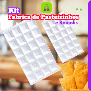 Kit Forma Molde Mini Pastel Ravioli 24 Cavidades Modelador Fábrica Massa Pasteizinhos Vento Recheado em Oferta na Shopee