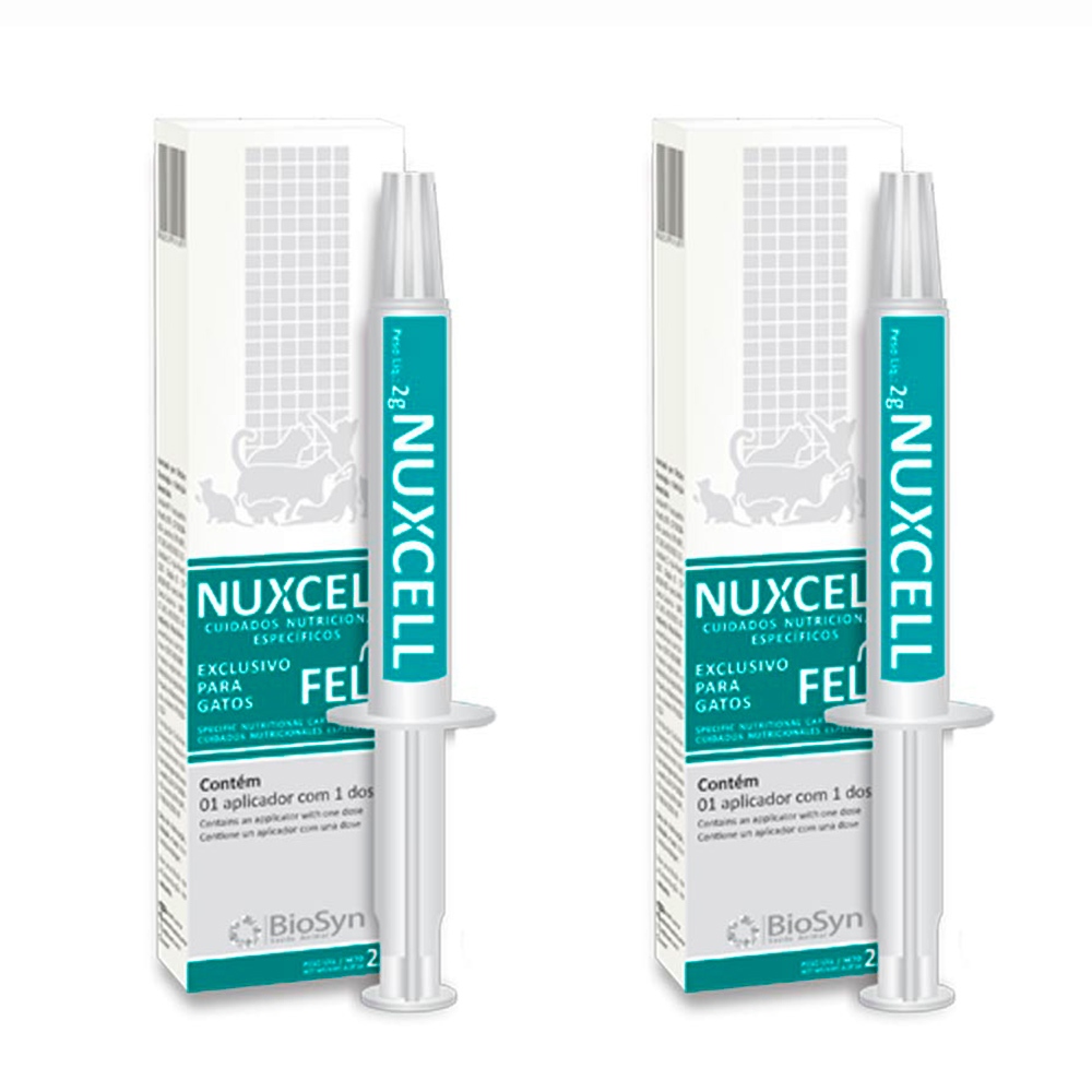 Kit 2un. Suplemento Nuxcell Fel Para Gatos 2g