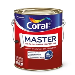 Tinta Acrílica Fosca Premium Coral Master 3,6L