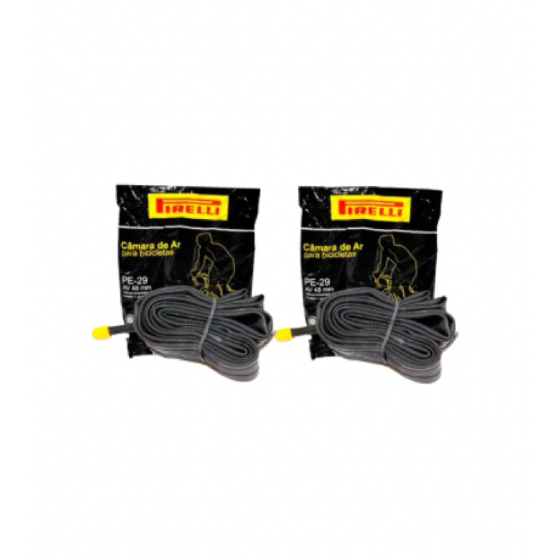 2 Câmara De Ar Bicicleta Aro 29 Pirelli Bico Grosso 48mm