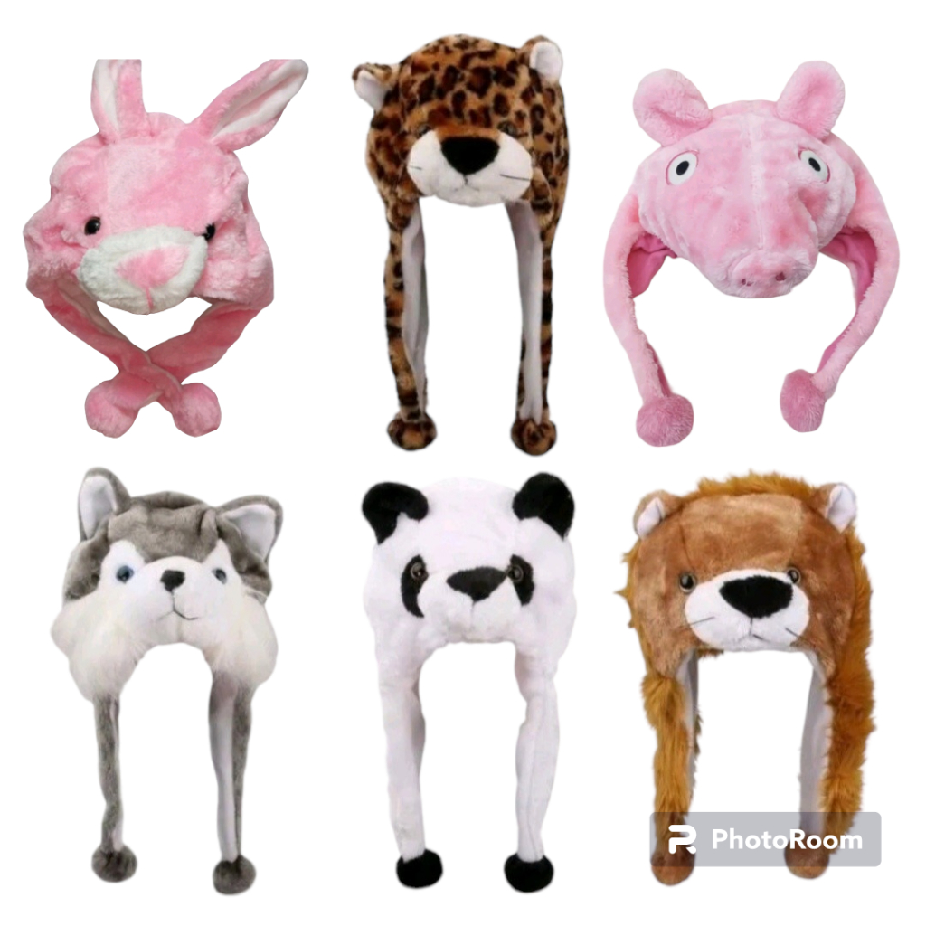 Kit 9 peças Touca Gorro super fofa Quentinho Inverno/Outonho Varias Bichinho Animais Diversos