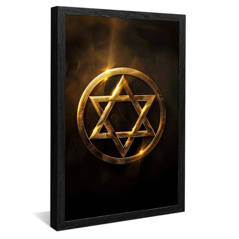 Quadro Decorativo Estrela de Davi