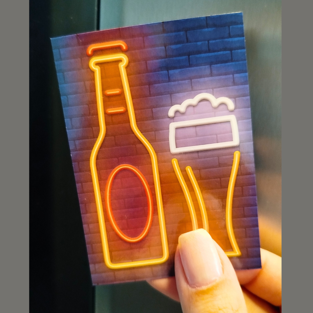 Ímã Decorativo Temático Bar e Happy Hour 6x8,5 cm em Oferta na Shopee