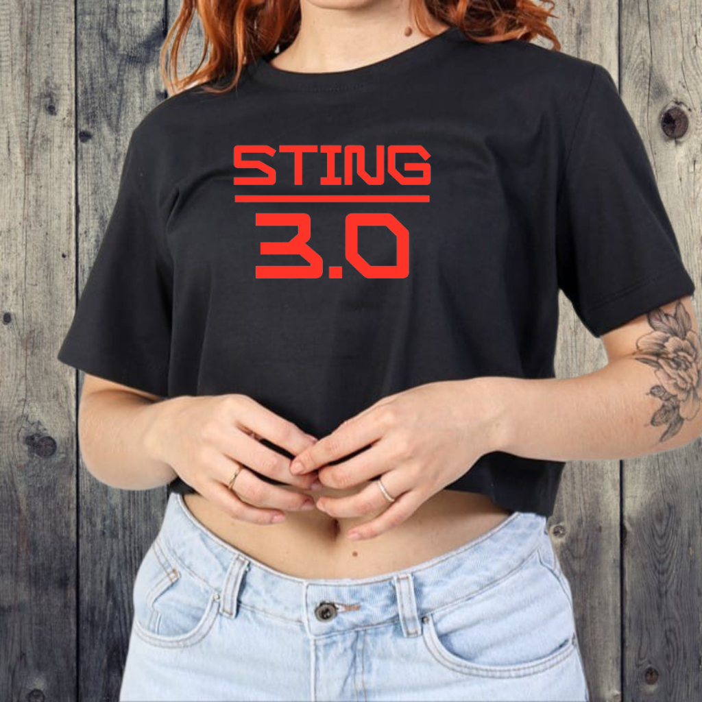 Cropped Camiseta T-shirt Blusa Sting 3.0 World Tour The Police Rock Top Algodão Para Fã