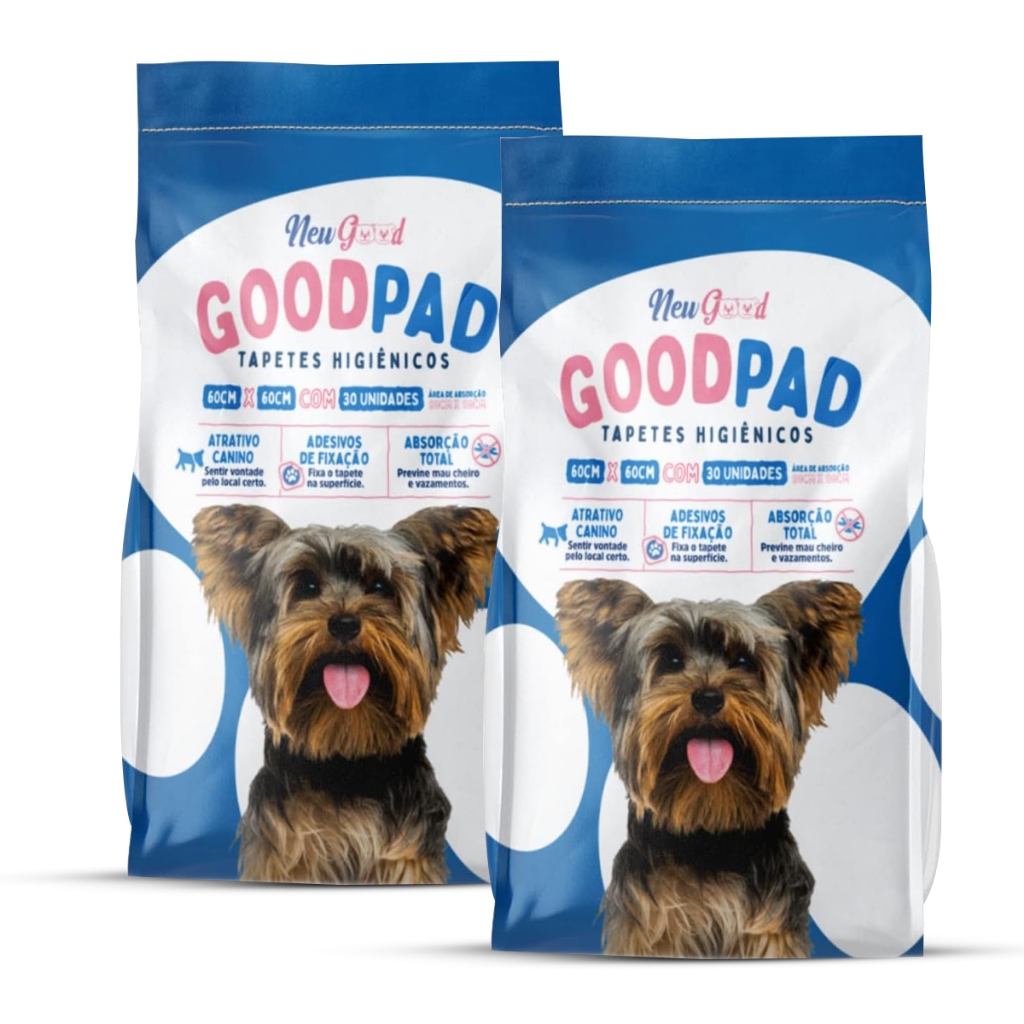 Tapete Higiênico Good Pad 60x60 - Pacote Essencial com 100 Unidades