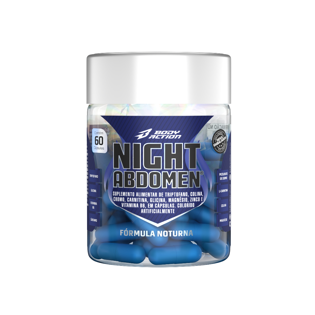 Night Abdomen 60 Caps - Bodyaction em Oferta na Shopee