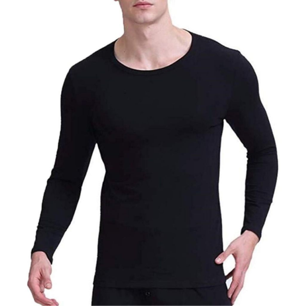 Camiseta Térmica Peluciada Masculina UV Blusa Segunda Pele Flanelada