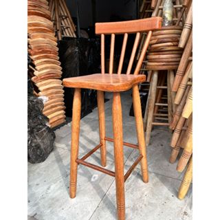 Banqueta de Madeira Estilo Country com Encosto 70cm de Altura Casa Restaurante Apartamento em Oferta na Shopee