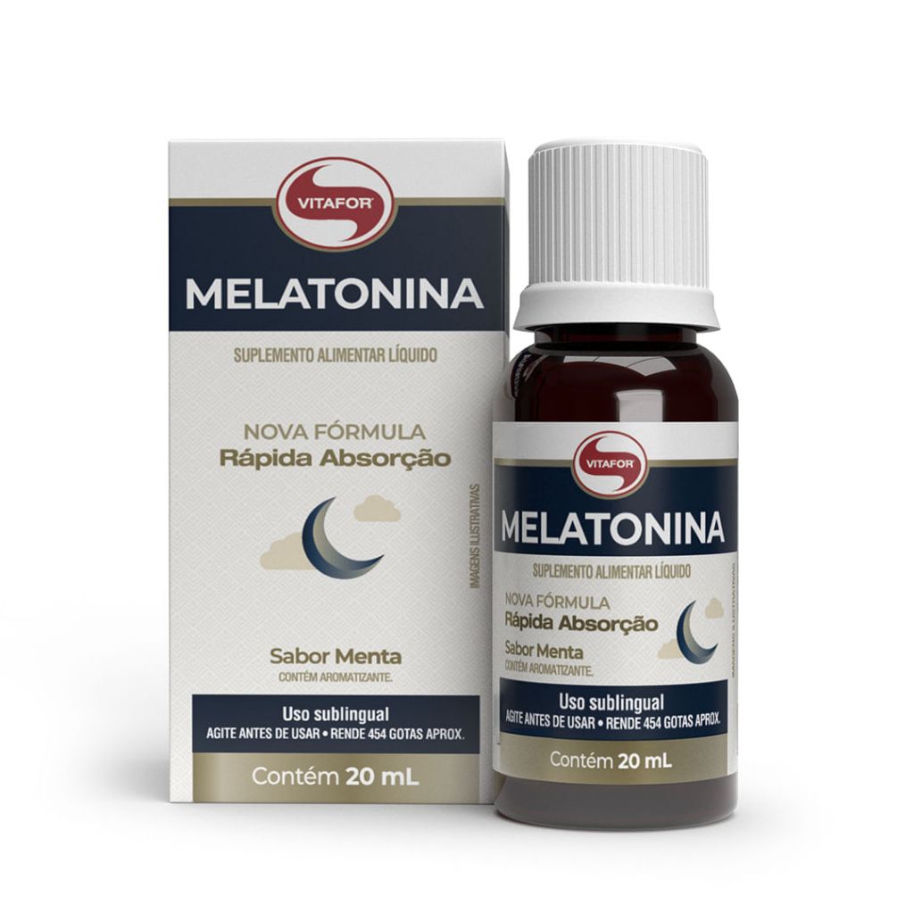 Melatonina 20ml Sabor Menta - Vitafor - Health