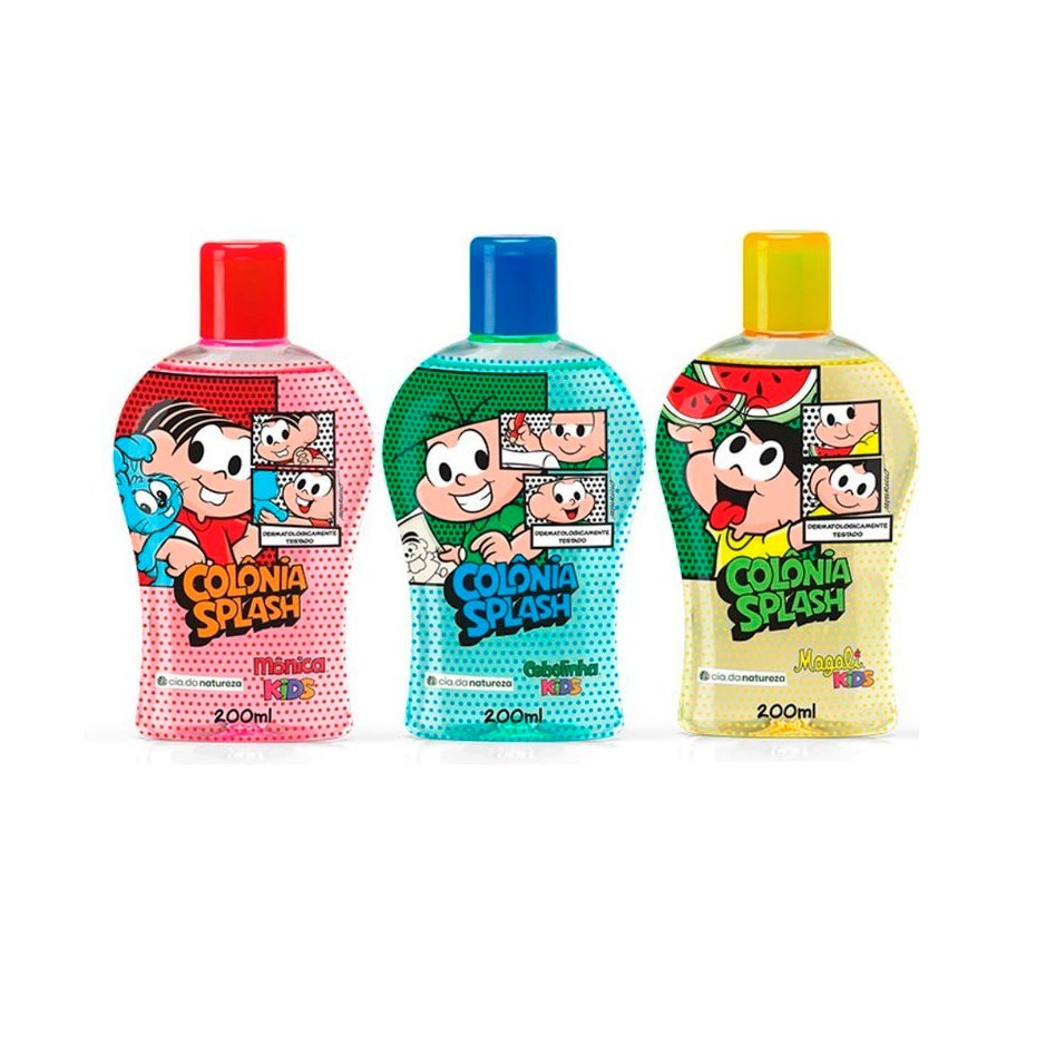 Turma Da Mônica Splash Colônia Infantil Betulla Cia Da Natureza 200ml