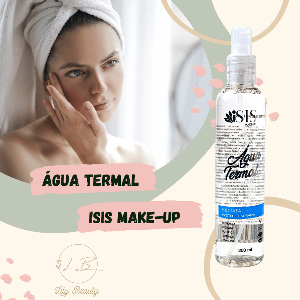 Água Termal Tonico Hidratante Facial Isis Make-up