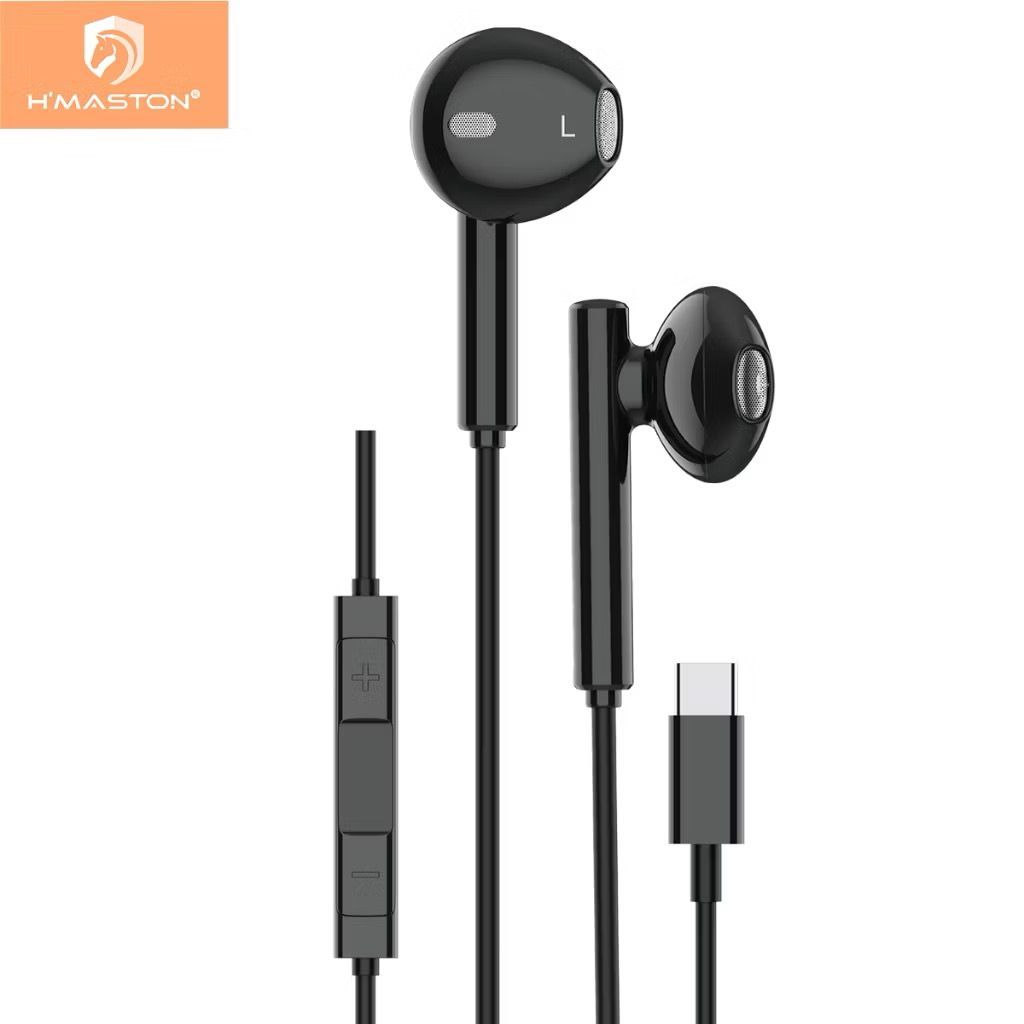 H'maston EJ-105 Fone de Ouvido Estéreo com Microfone Tipo C em Oferta na Shopee
