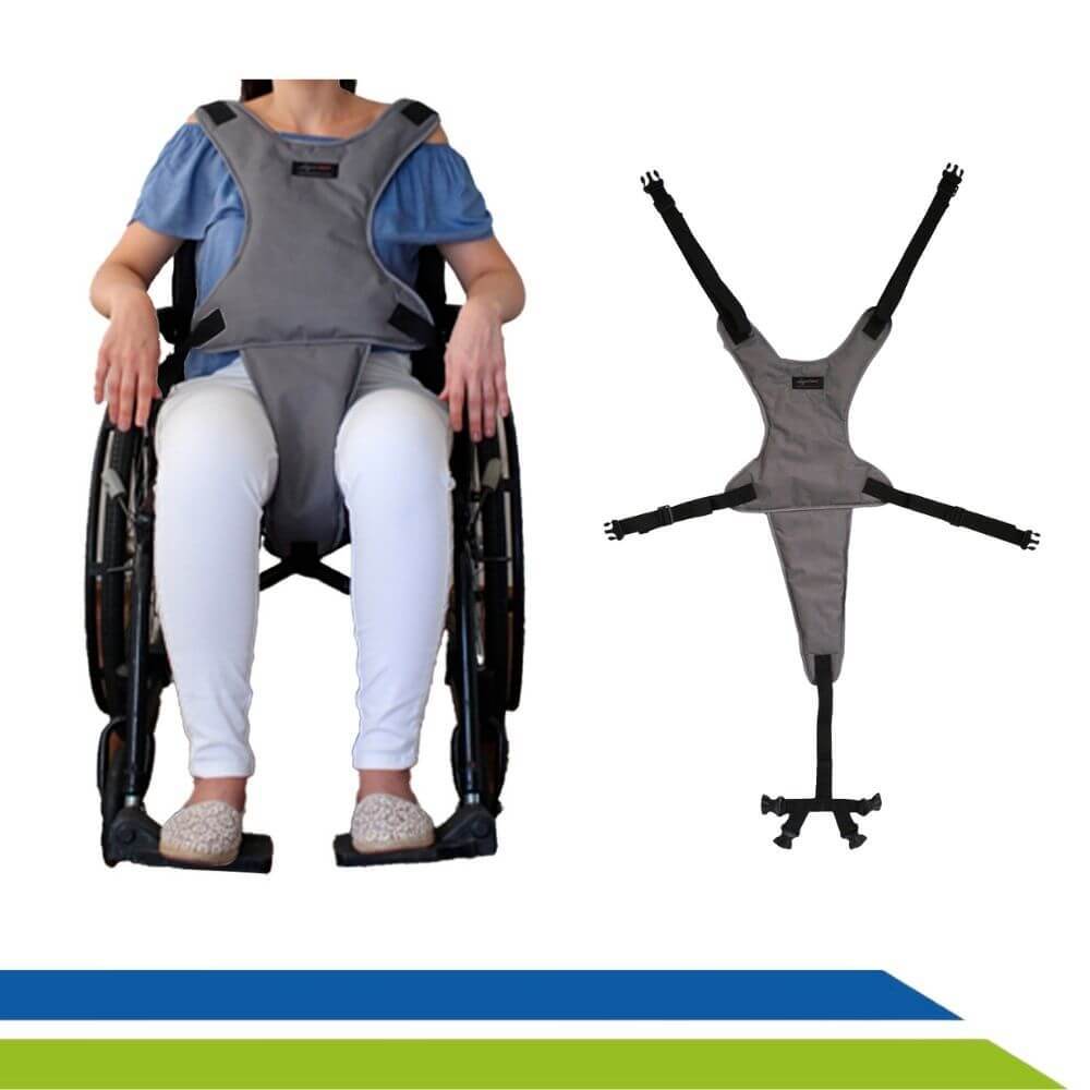 Cinto de Segurança para Cadeira de Rodas Pélvico Torácico - Longevitech