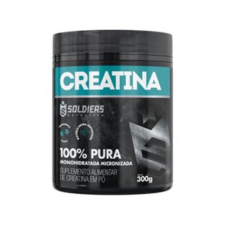 Creatina Monohidratada Pote 300g - 100% Pura Importada - Soldiers Nutrition
