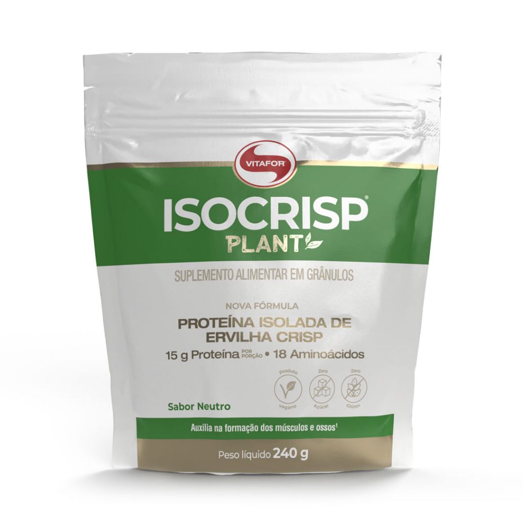 Isocrisp Plant Sachê 240g - Vitafor em Oferta na Shopee