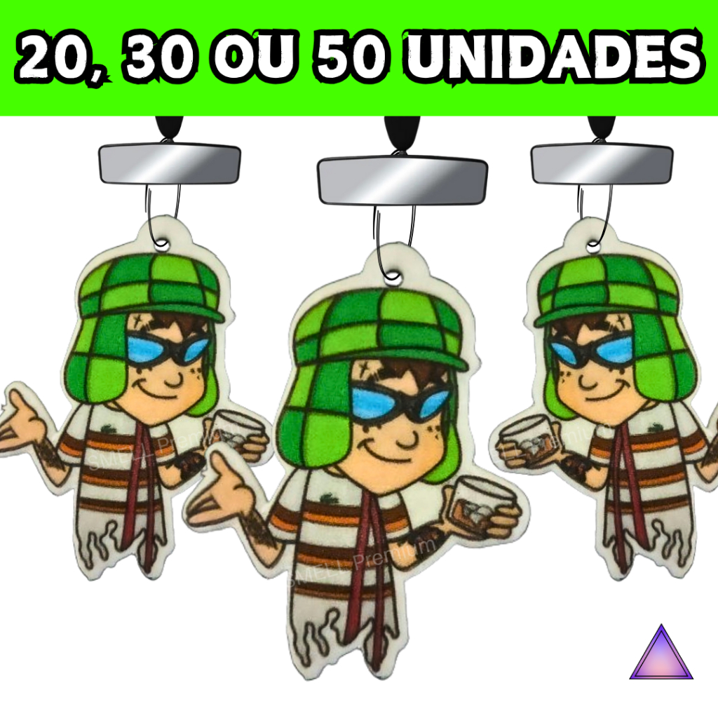 Kit 20/30/50 Unidades Cheirinho para Carro Aromatizante Chavinho Essência para Ambiete - Bom e Barato