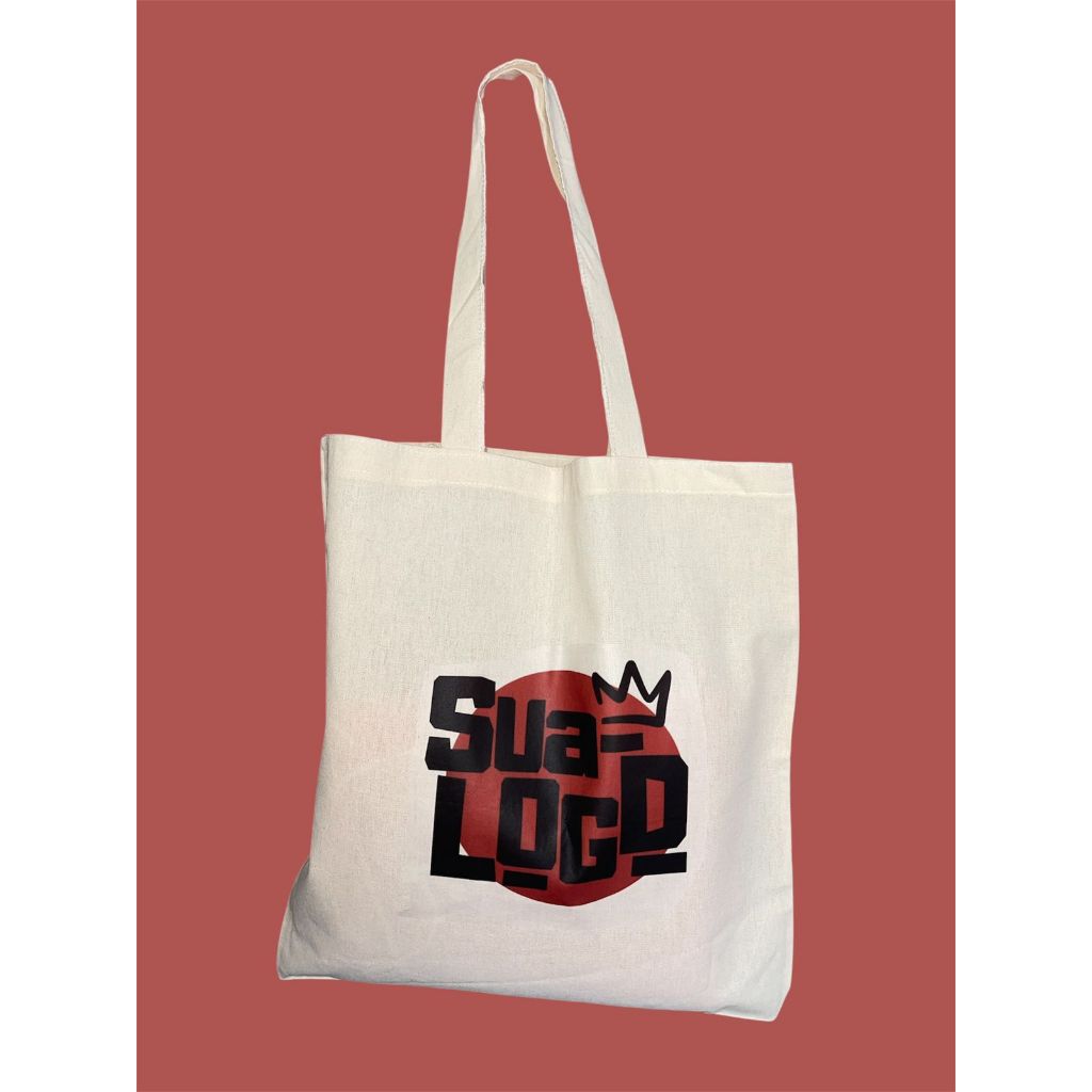 Kit 10 Ecobags Personalizadas Com A Sua Logo 27x37 em Oferta na Shopee