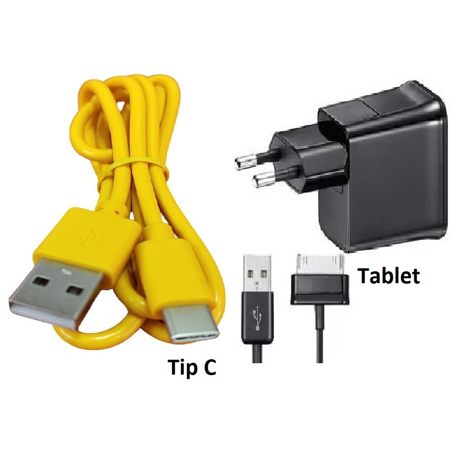 Carregador+Cabo Usb Bivolt Tablet+cbo tip C- Galaxy N8000 Nota 10.1 original