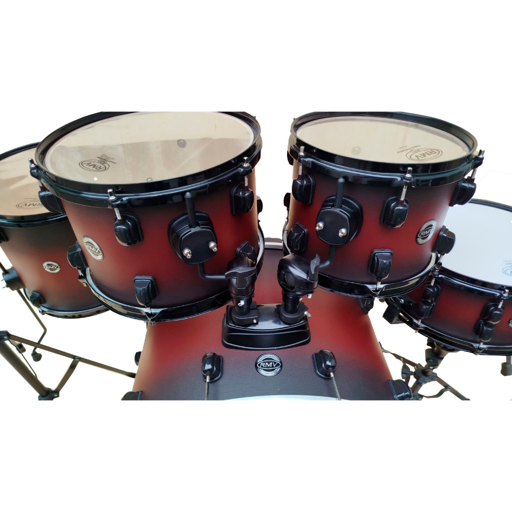 Bateria Rmv Infinity 22 Adultos Acetinado.Vermelha