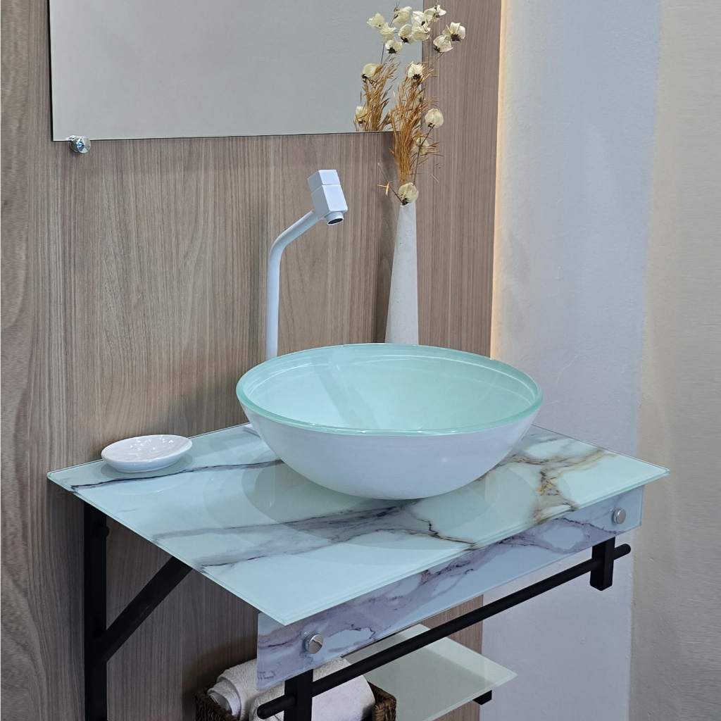 Gabinete de Vidro 9 variações Cuba Redonda PPQ-T Dallas em Oferta na Shopee