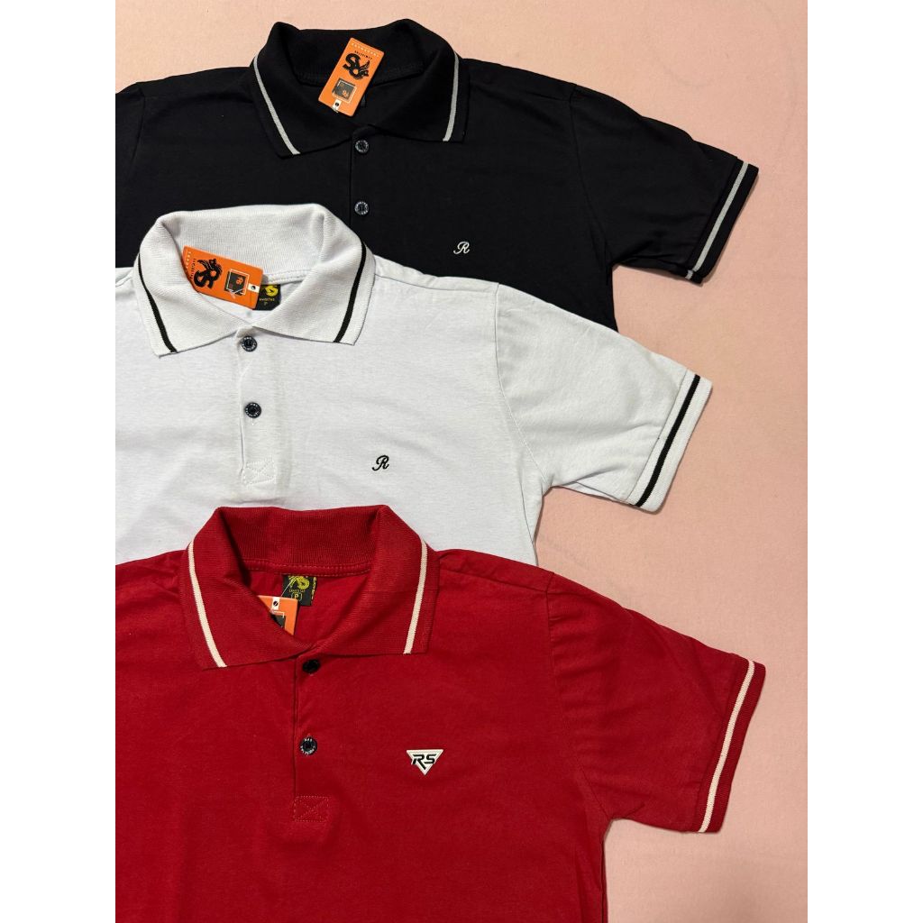 KIT de 3 Polo Algodão Basica Camiseta Masculina Para Homem 100% Algodão Premium Lisa em Oferta na Shopee