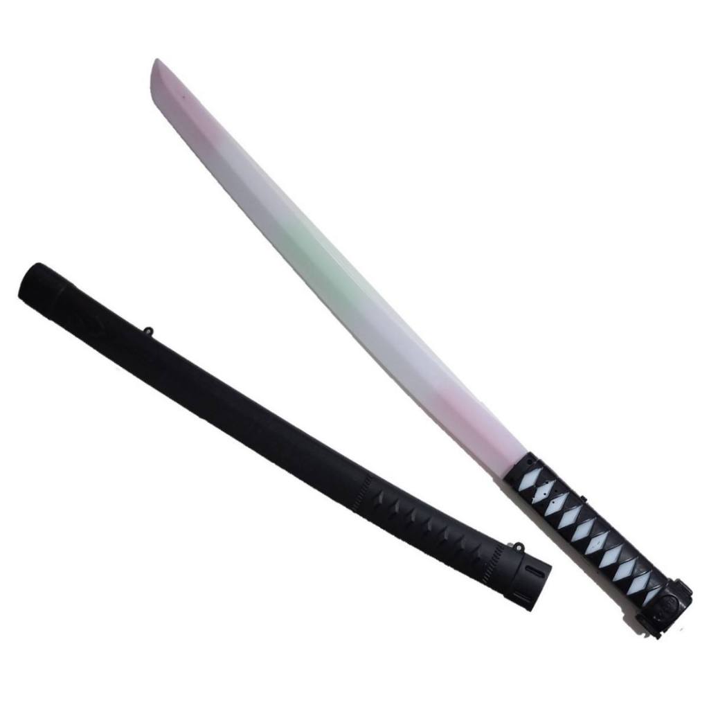 Kit 2 Espada Katana Brinquedo Infantil Ninja  samurai  Com Luz Grande Som Sensor De Movimento