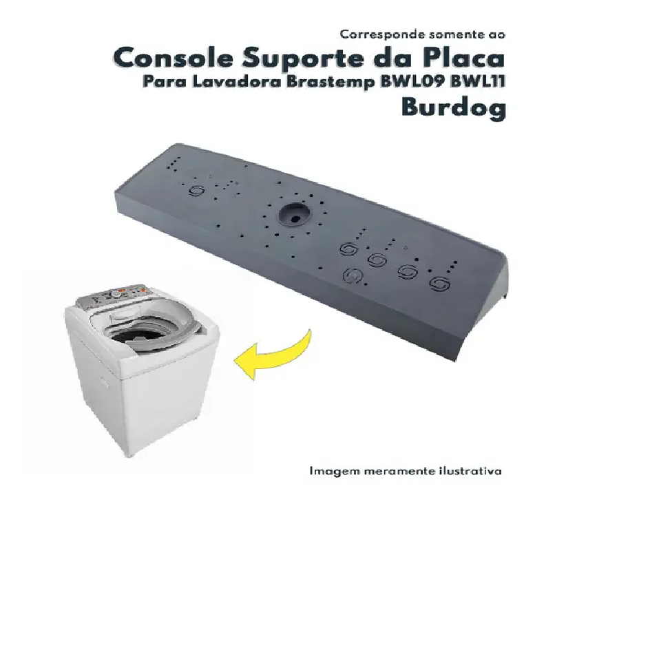 Suporte Console Da Placa Lavadora Brastemp Bwl11a Bwl09