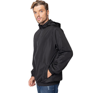 Jaqueta Masculina Corta Vento Impermeável Com Capuz Leve Casual Esportiva Para Chuva Frio Viagem Trabalho