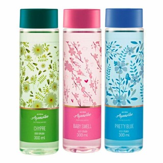 Kit 3 Body Splash Aquavibe Refrescante 300ml (Chypre, Baby Smell e Pretty Blue) Avon