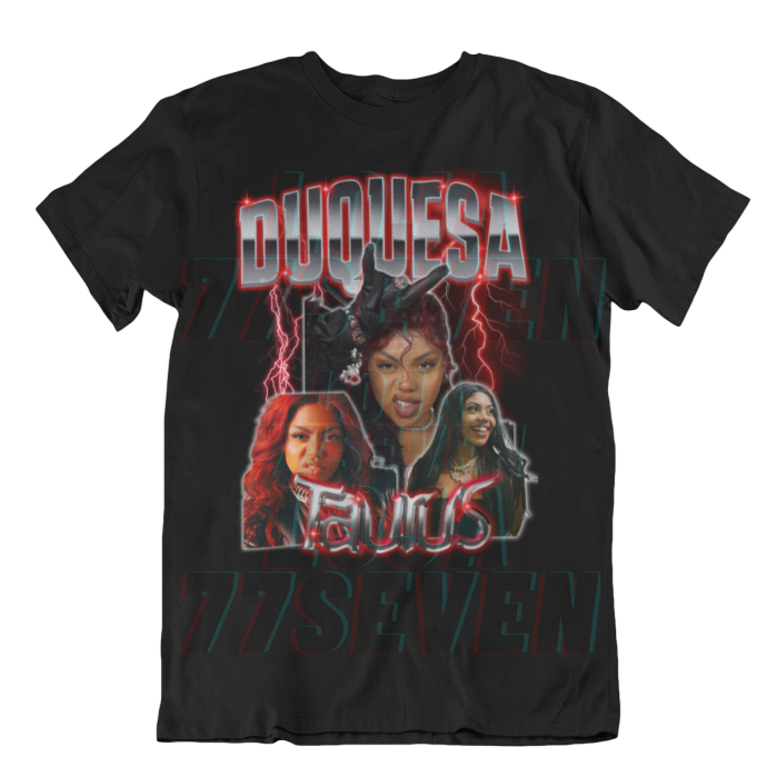 Camiseta Duquesa Taurus Unissex, Camisa 100% Algodão Cantora Rapper Tshirt com Envio Imediato de Até 24h.