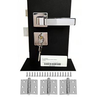 Fechadura Com Dobradiças Externa E Interna Para Quarto,Sala ou cozinha Mgm em Oferta na Shopee