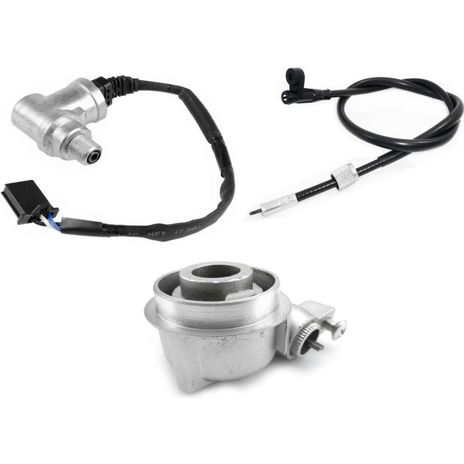 Kit Sensor + Engrenagem + Cabo Velocímetro Cbx 250 Twister Todos Anos
