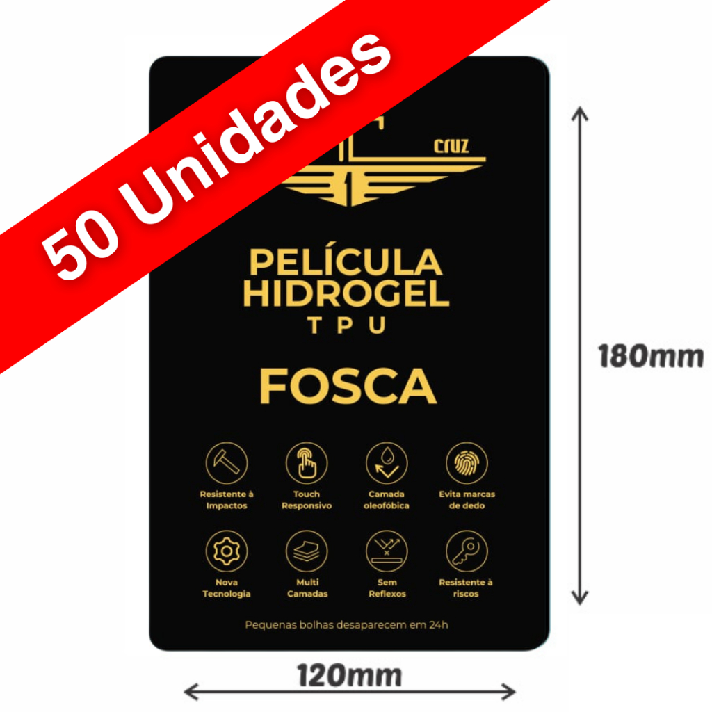 Película Hdrogel TPU FOSCA / MATTE Caixa com 50 Un. para máquina de corte em Oferta na Shopee