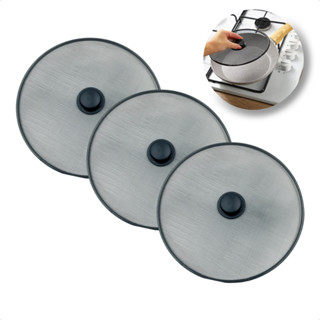 Kit Com 3 Tampa Protetora De Frituras Telada Aramada Panela Frigideira Grande 29cm em Oferta na Shopee