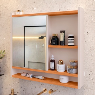 Espelheira Suspensa Para Closet Porta e Armário Diversas Cores armarinho aqua com nicho espelho em Oferta na Shopee