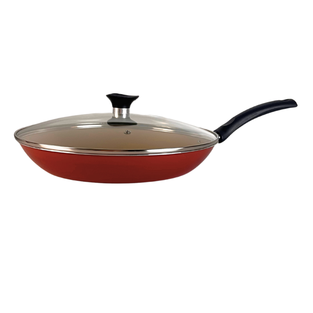 Frigideira Turim Tramontina Antiaderente Starflon Max  Vermelha 30 cm em Oferta na Shopee