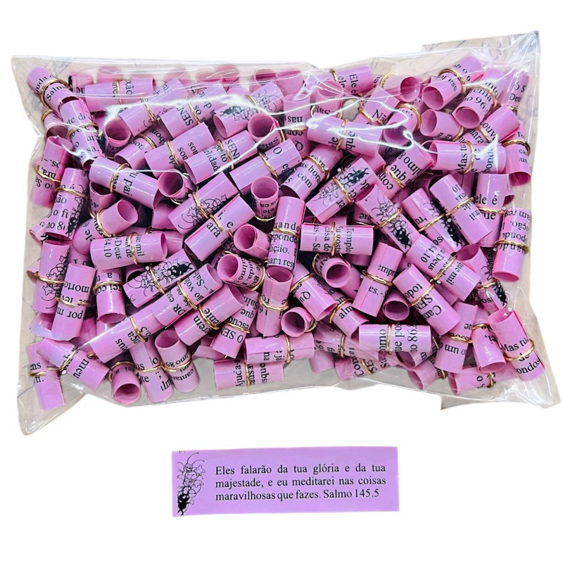 200 enroladinho versículos bíblico  promessa mana rosa em Oferta na Shopee