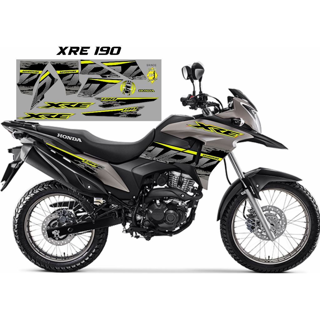 KIT ADESIVOS XRE ADVENTURE 190 PERSONALIZADO