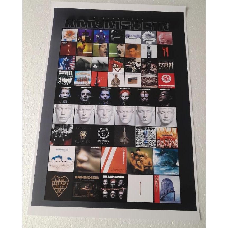 RAMMSTEIN Poster banda Mutter Sehnsucht Rosenrot banda rock Musica Capas Cd vinil decoração