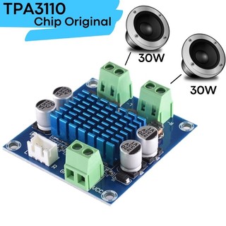 Módulo Amplificador 30 + 30 Estéreo Placa Amplificadora TPA3110 XH-A232