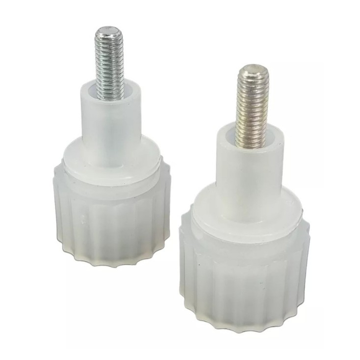 KIT 2UN Pé Nivelador Para Refrigerador Freezer TW42S TC41 TC44S DF44 Electrolux Original 60017320