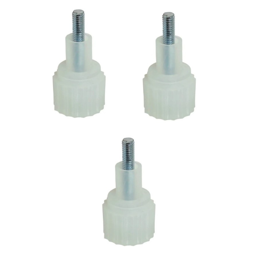 KIT 3UN Pé Nivelador Refrigerador Freezer Electrolux Original 60017320
