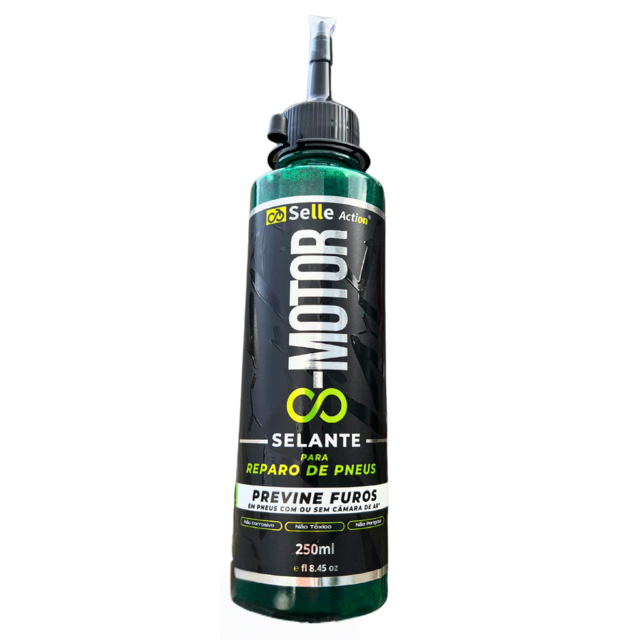 Selante para reparo de pneus Tubeless ou câmara de ar selle action s-motor bike moto carro patinete reboque antifuro