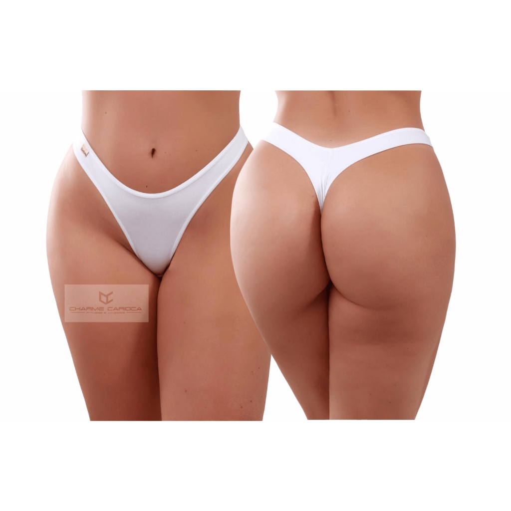KIT 10 calcinhas fio dental duplo sem costura na parte do bumbum não marca a roupa empina ...