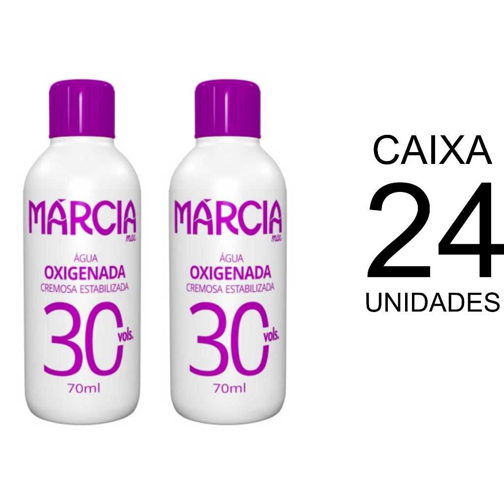 Água Oxigenada 30 Volumes 70ml Caixa c/ 24un - MÁRCIA em Oferta na Shopee