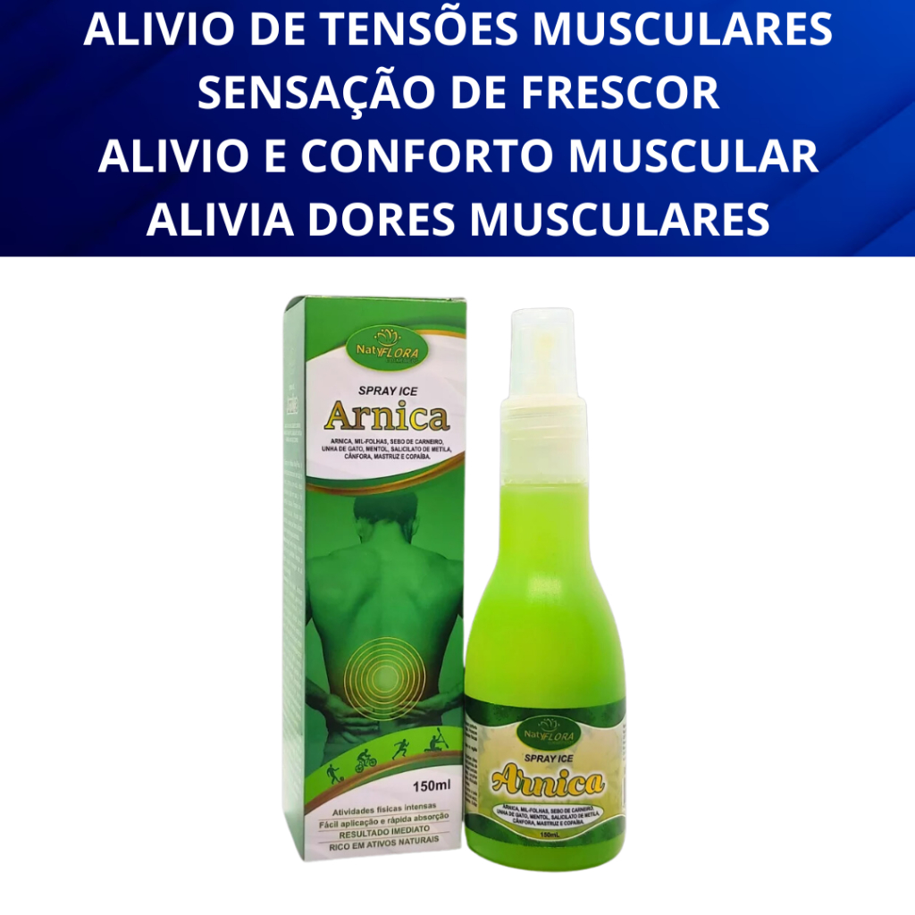 Gel Spray Ice Arnica Para Massagem  150ml