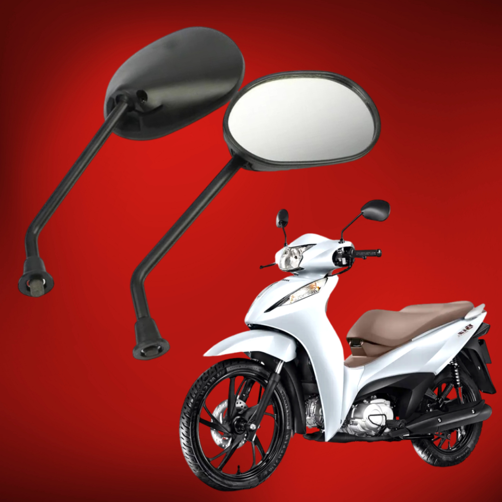 Espelho Retrovisor Biz 125 Biz 100 Biz 110i em Oferta na Shopee