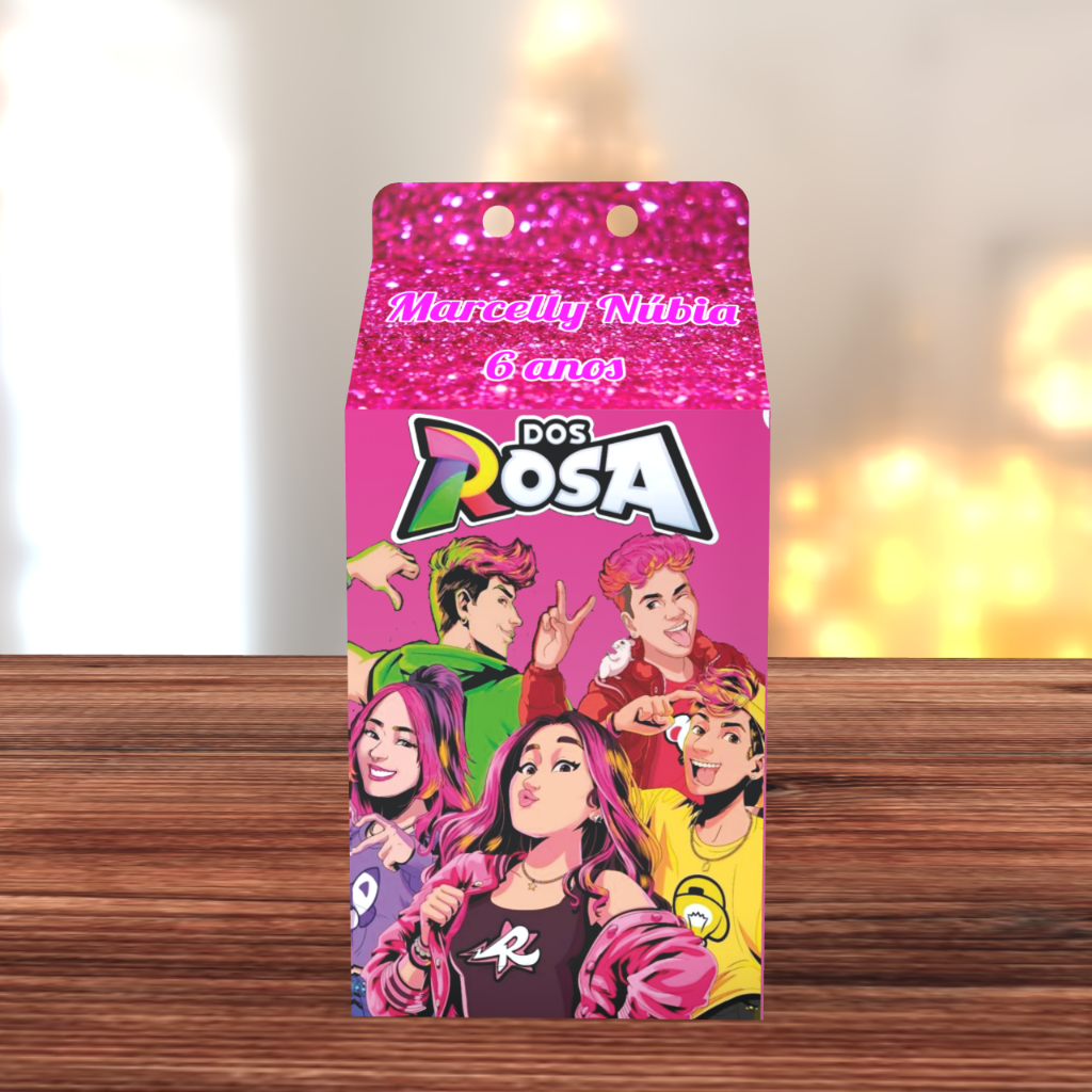 kit 10/20/30/40/50/60 Caixa Milk emilly vick Novos Elementos dos rosas Personalizada  com nome